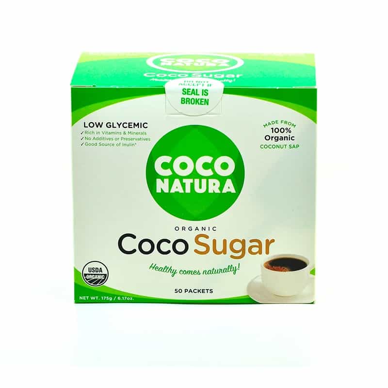 PS Coco Natura Org Coco Sugar Sachet 50ct Spicebox Organics