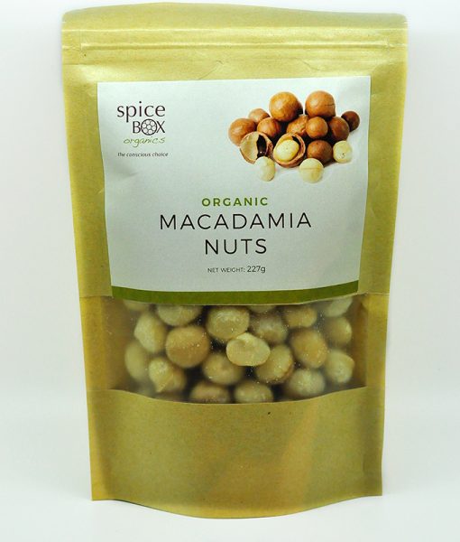 SpiceBox Organics Organic Macadamia Nuts 227g Spicebox Organics