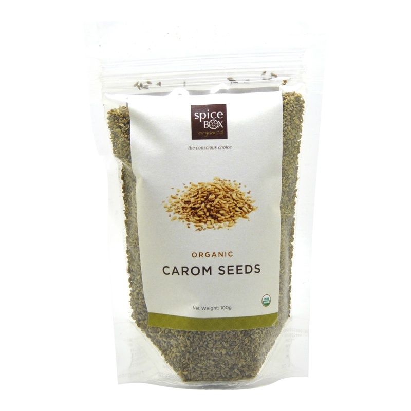 SpiceBox Organics Organic Carom Seeds 100g Spicebox Organics
