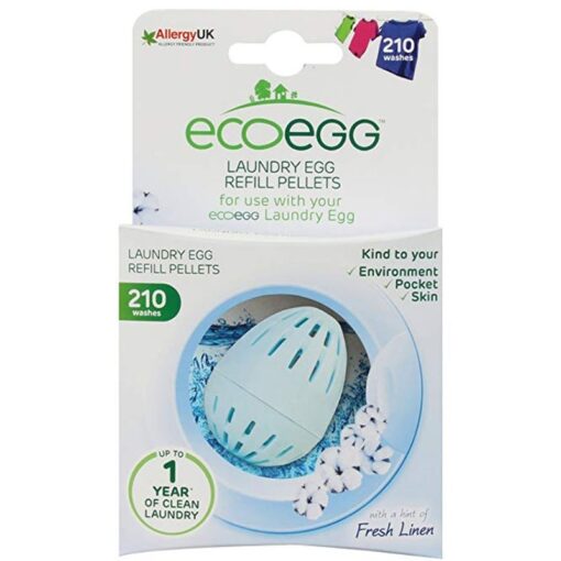 Ecoegg Laundry Egg Refill Pellets 210 washes Fresh Linen Spicebox Organics