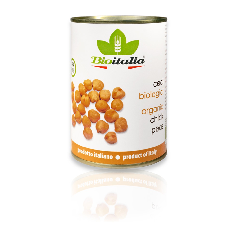 Bioitalia Organic Chickpeas (BPA free) 400g Spicebox Organics