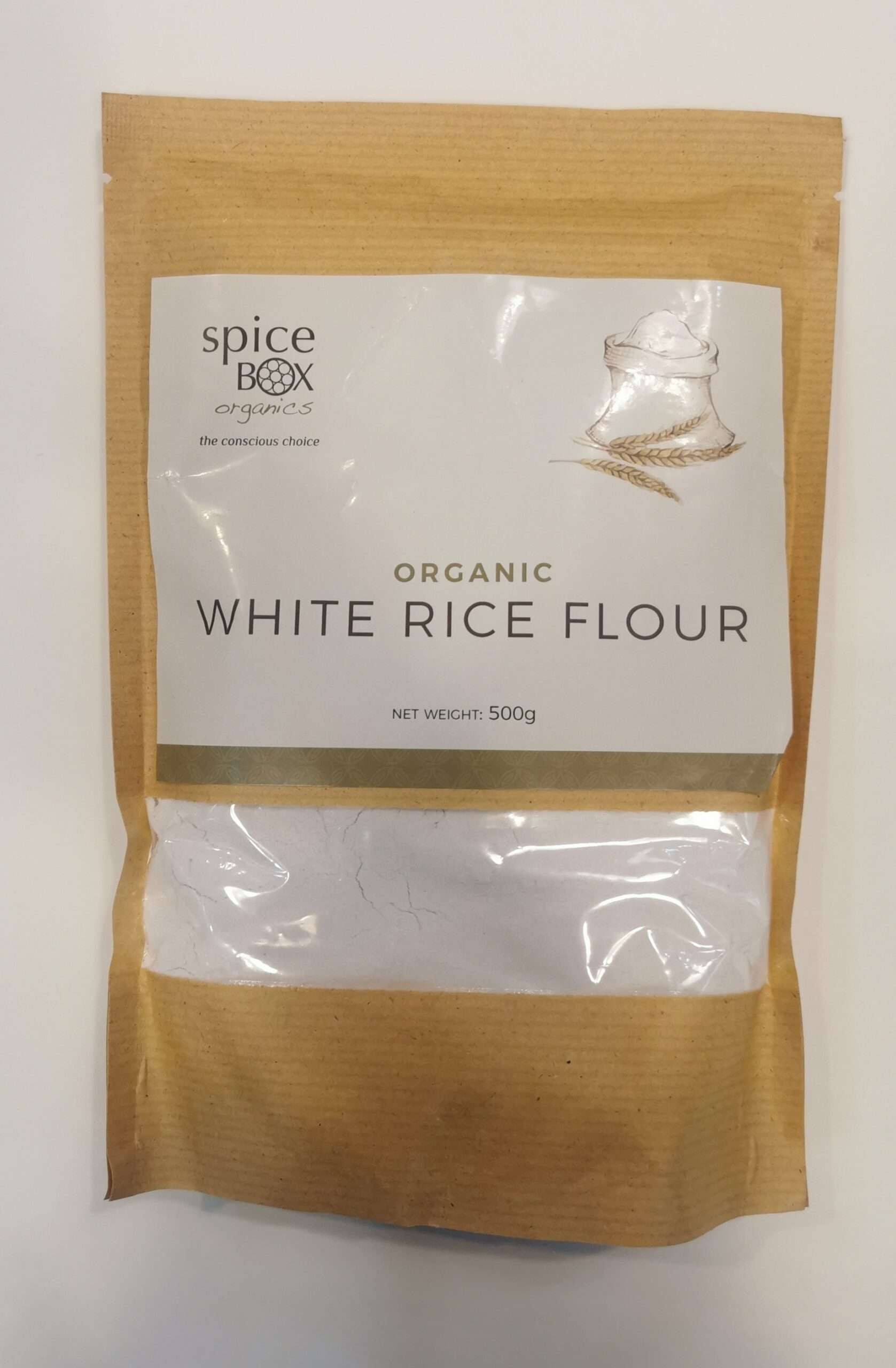 SBO Organic White Rice Flour 500g Spicebox Organics