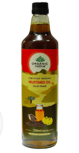 Organic India Organic Mustard Oil 750ml - Spicebox Organics