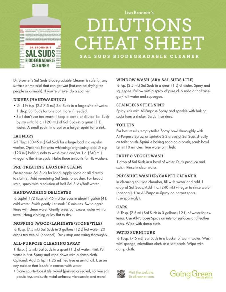 Dr. Bronner's Sal Suds Liquid Cleaner 16 oz Spicebox Organics