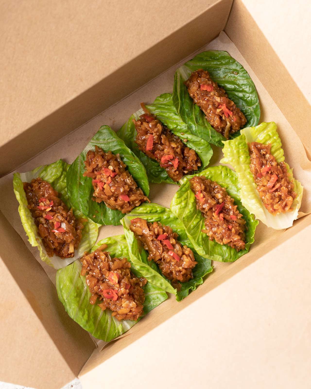 DIY Thai Mince Tempeh Lettuce Wrap (Set of 12) Spicebox Organics