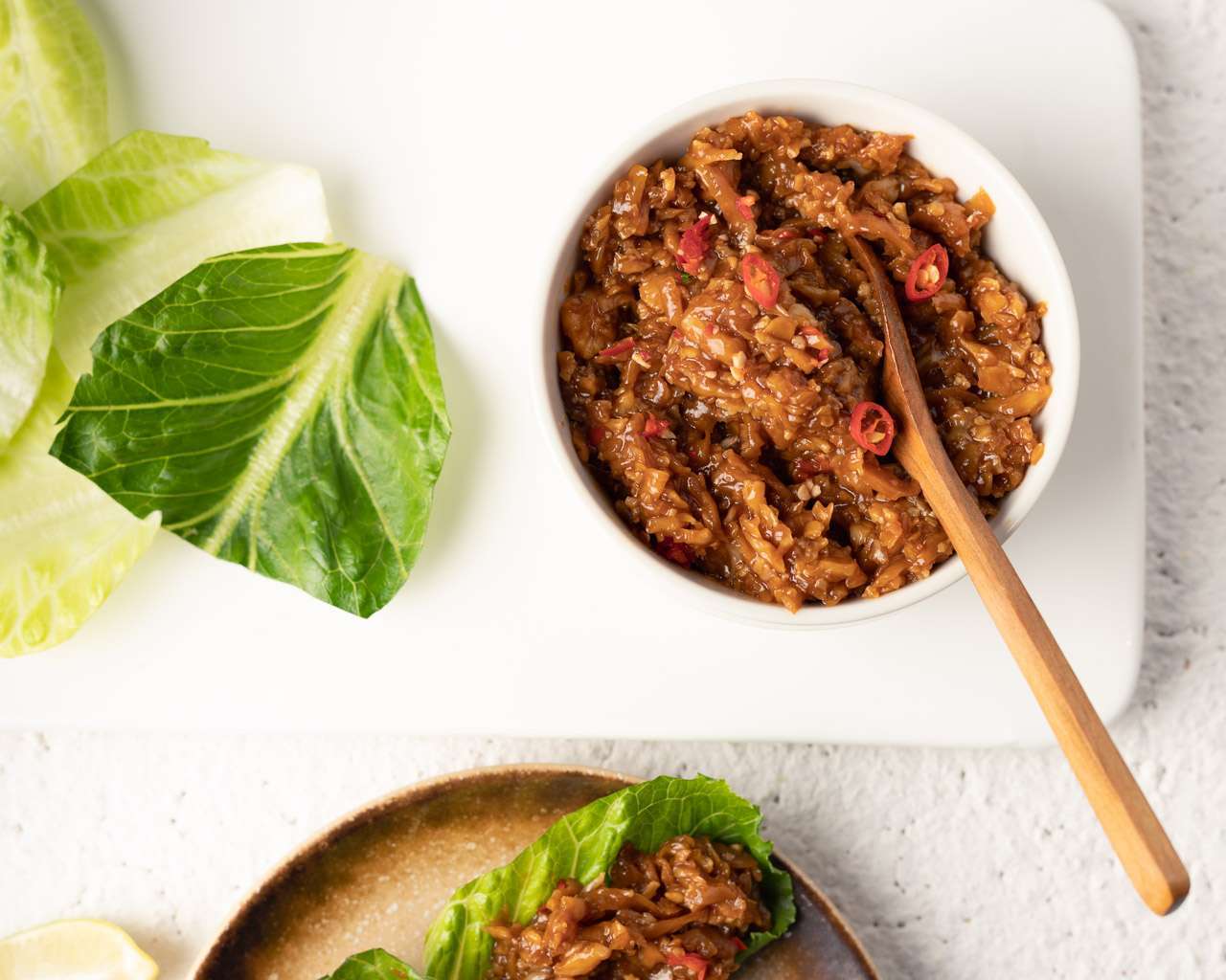 DIY Thai Mince Tempeh Lettuce Wrap (Set of 12) Spicebox Organics